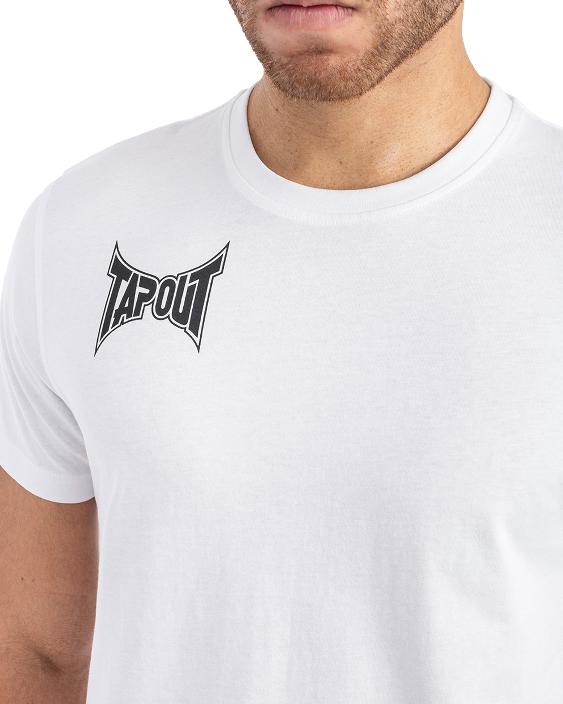 Pánské fitness tričko Tapout Octagon Tee s bílým logem