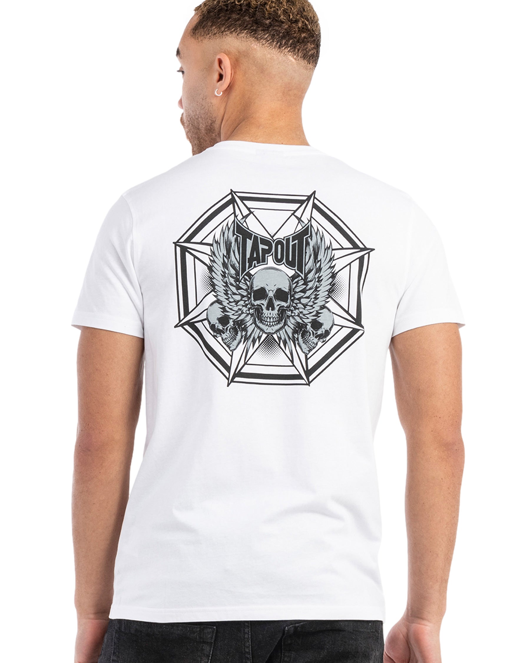 Pánský MMA dres Tapout Octagon Tee White Back