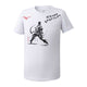 Tricou Mizuno karate cu imprimeu în față. Culoare albă