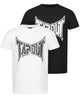 Tapout Amboyn maglietta sportiva bianco e nero frontale fitness