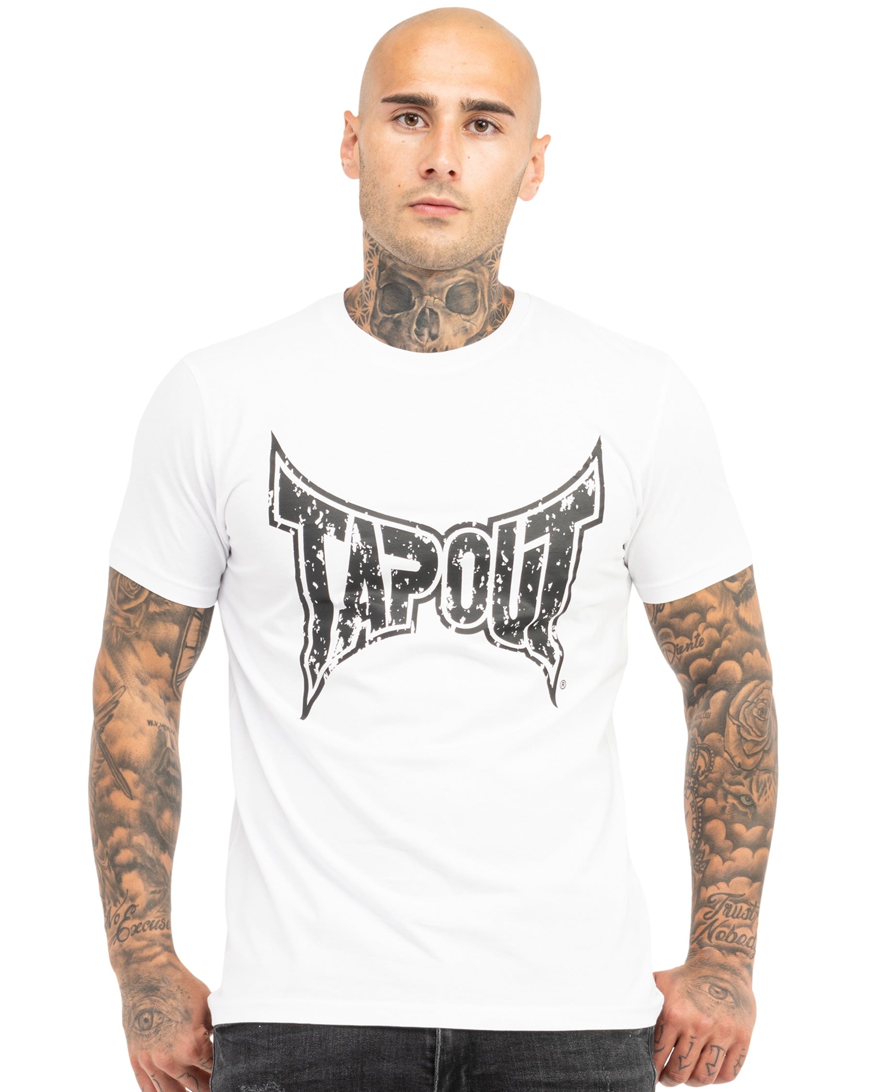 Tapout Amboyn maglietta sportiva dettaglio logo craquelé fitness