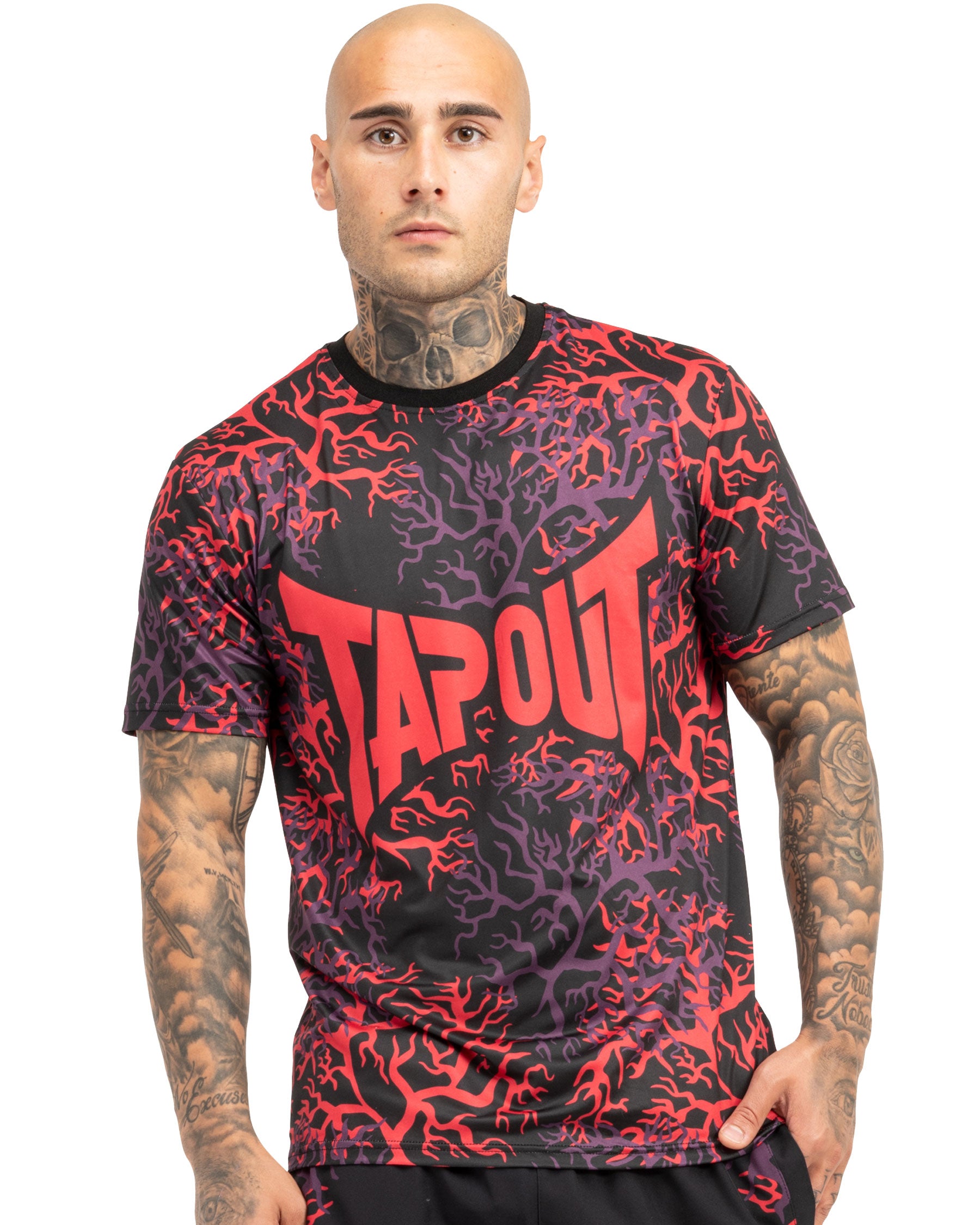 tapout rootstock pánské černé přední sportovní tričko