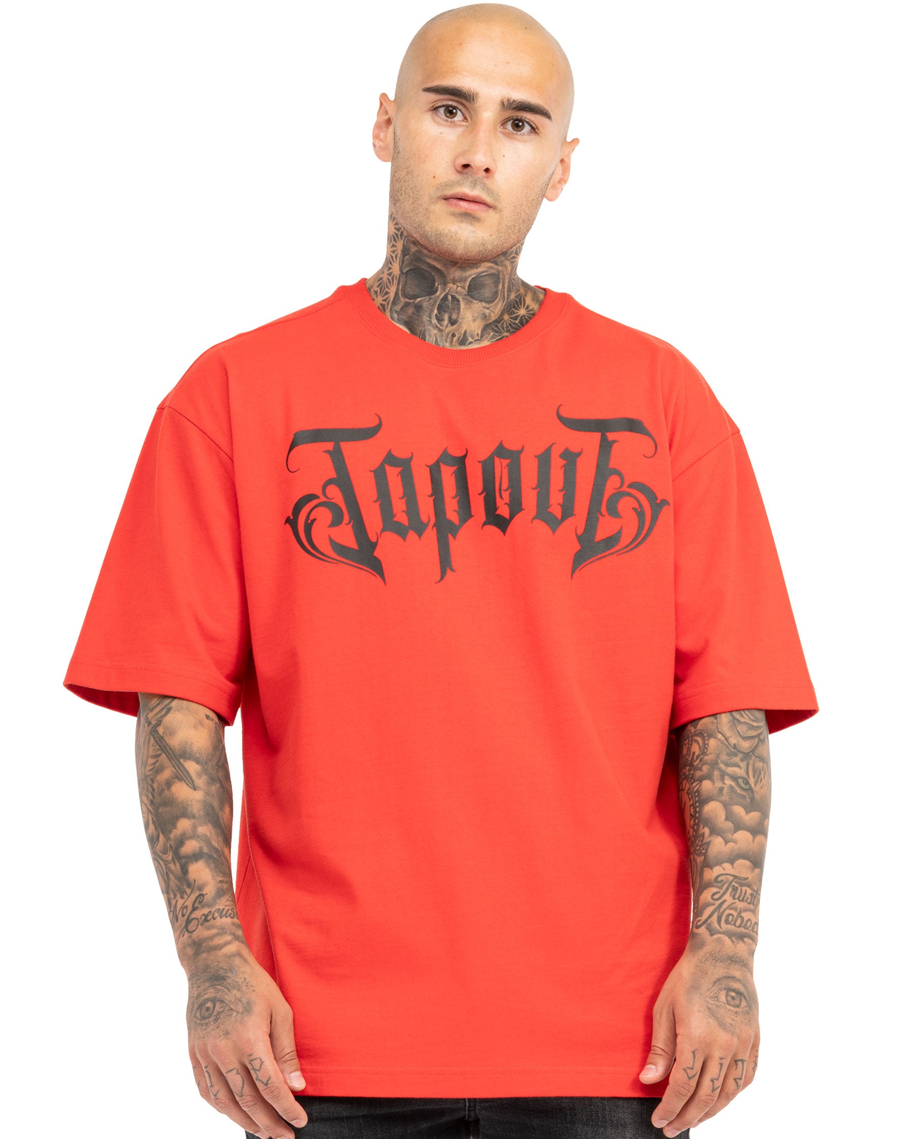 Tapout Simply Believe kaos pria detail olahraga abu-abu