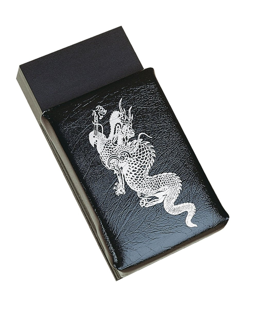 Makiwara Wall Dragon do karate z czarnego drewna z wyściółką z ekoskóry