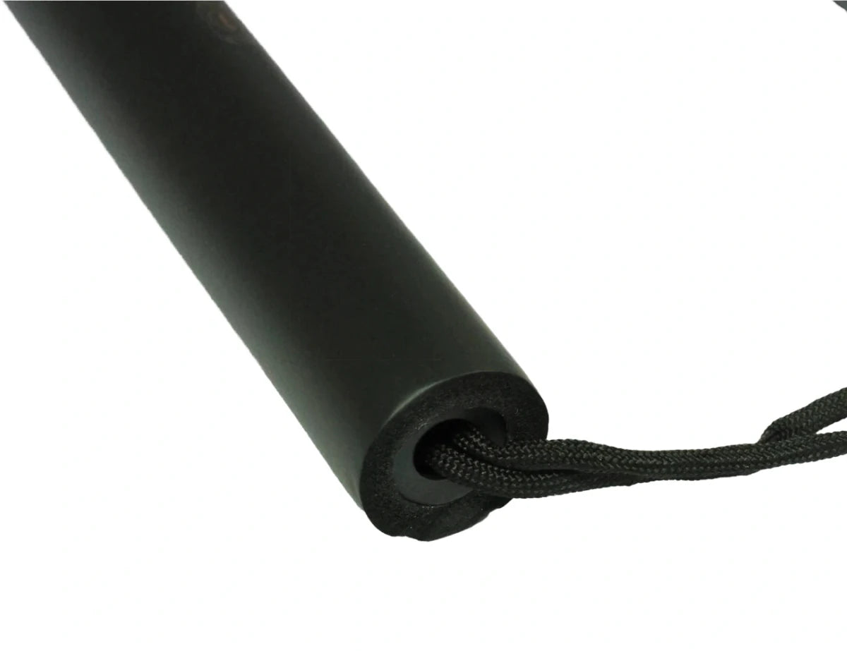 Nunchaku Basic in Gomma Spugna Nero con Corda e Drago - Fight Club Store