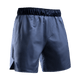 Vista frontale dei pantaloncini grappling Hayabusa Core blu, ideale per BJJ No-Gi e MMA
