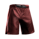 Vista frontale dei pantaloncini MMA Hayabusa Core 3/4 Thigh rossi, sistema di chiusura dual-secure