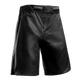 Vista frontale dei pantaloncini MMA Hayabusa Core Full-Length neri con chiusura a incastro e cordoncini