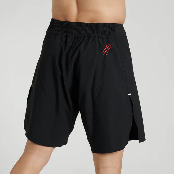 Vista posteriore degli shorts neri Leone Primal Instinct per allenamento e gara
