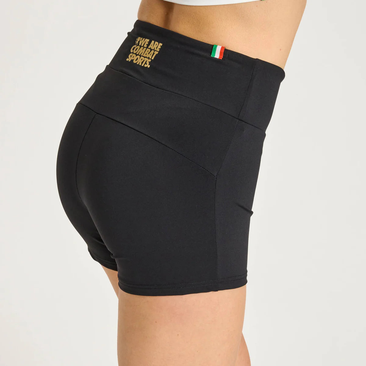 Vista posteriore dello short a compressione donna Leone DNA che mostra il supporto muscolare