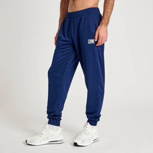 Vista frontale dei pantaloni Leone 1947 Logo Lightweight colore blu scuro navy