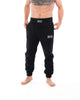 Vista frontale pantaloni della tuta Metal Boxe neri misto cotone pesante 350 gr