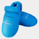 Arawaza WKF Approved blue footguards, protection approved for Kumite fights
