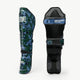 Paratibia Urban Fighter Camouflage/Blu - vista frontale