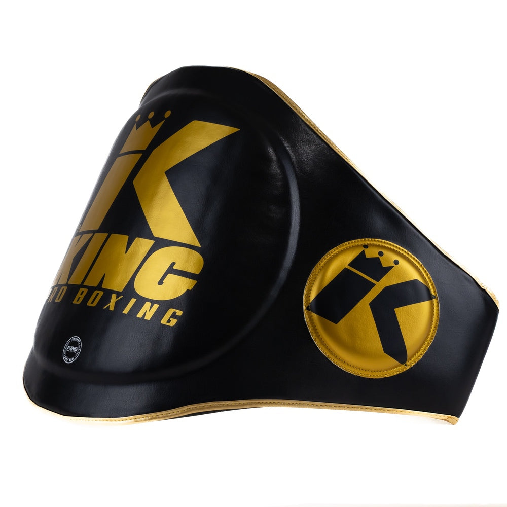 Protezione addominale King Pro Boxing nera per istruttori con imbottitura rinforzata sui fianchi