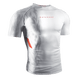 Rash guard Hayabusa Apex bianca a maniche corte vista frontale