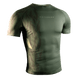 Rash guard Hayabusa Apex verde a maniche corte vista frontale
