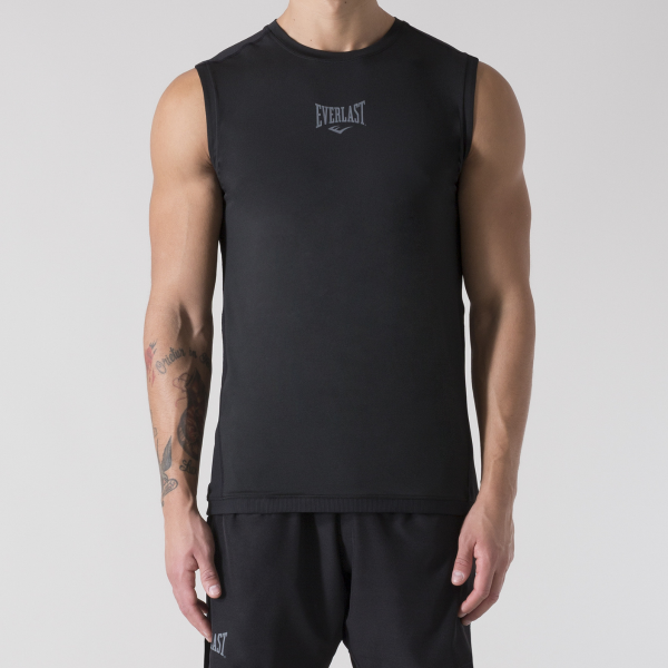 Rashguard nera Everlast fronte