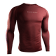 Vista frontale della rashguard rossa Hayabusa Core, protezione ottimale contro le abrasioni da tatami
