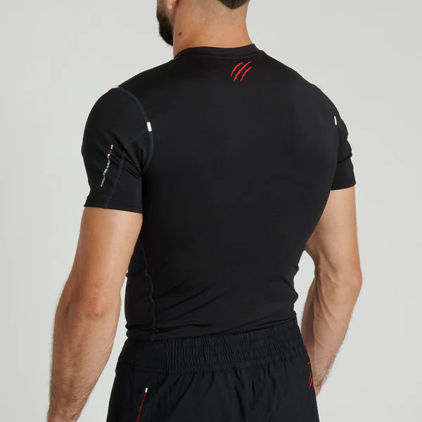 Vista posteriore della maglia compressiva Leone 1947 Primal Instinct nera