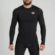 Vista frontale della rashguard Leone Primal Instinct nera a manica lunga
