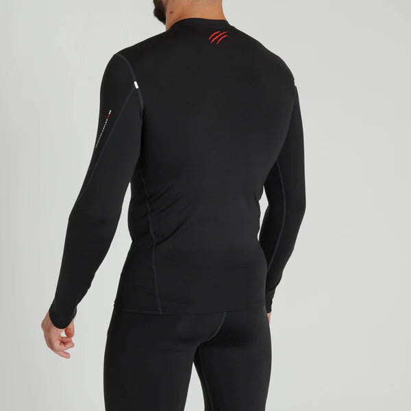 Vista posteriore della rashguard nera Leone Primal Instinct con pannelli aerati