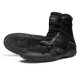 Paio di scarpe da boxe Hayabusa Strike nere dal design classico e professionale