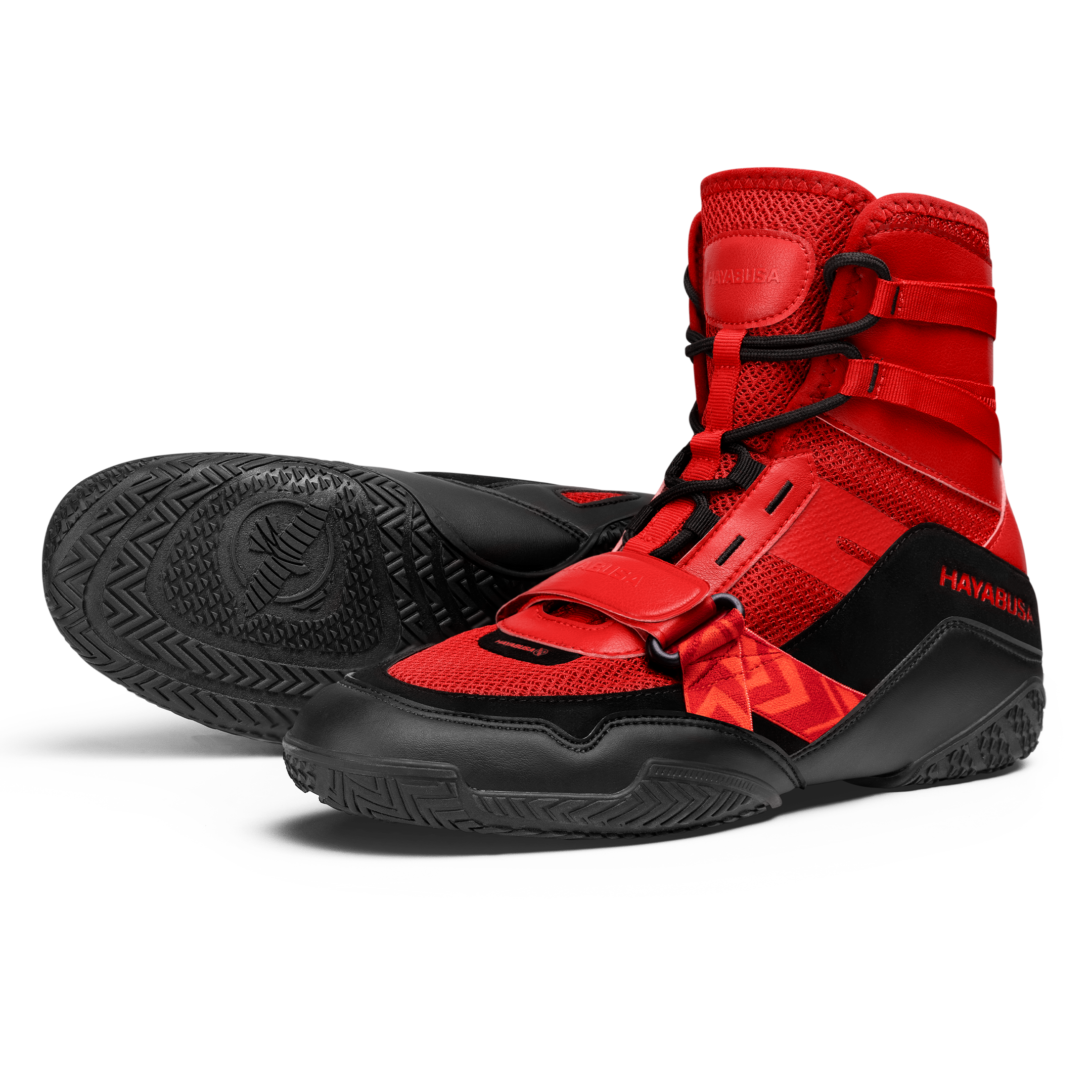 Scarpe da boxe professionali Hayabusa Strike color rosso intenso