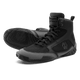 Coppia di scarpe da boxe Mayweather Champ grigie viste frontalmente
