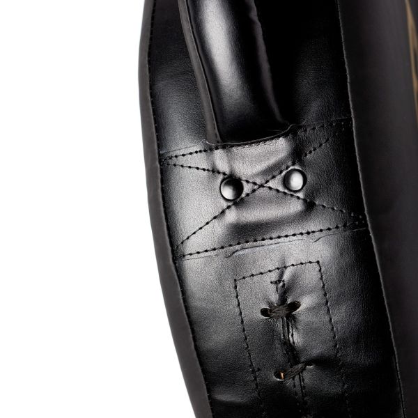 Everlast schwarzer Faustschild, traditionelles Boxdetail