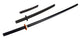 Sada bokken, wakizashi a tanto - pohled zepředu