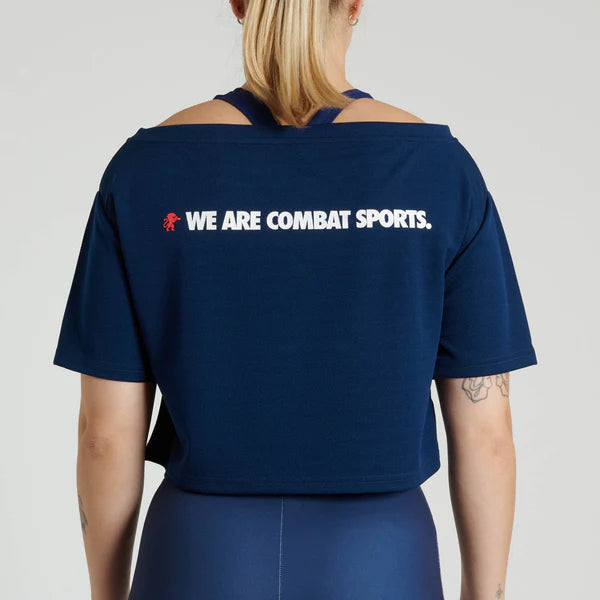 T-Shirt Donna Corta Logo Wacs Leone