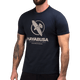 Vista frontale della t-shirt Hayabusa Men’s VIP color blu notte con stampa frontale