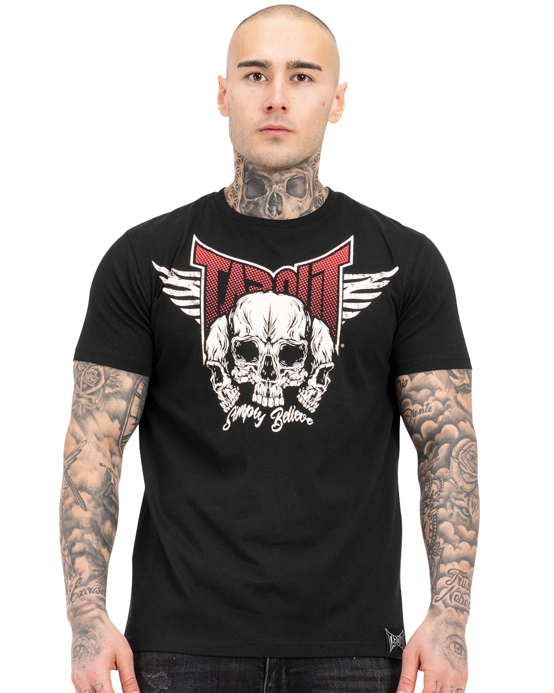 Černé sportovní tričko TapouT Hamlines vpředu