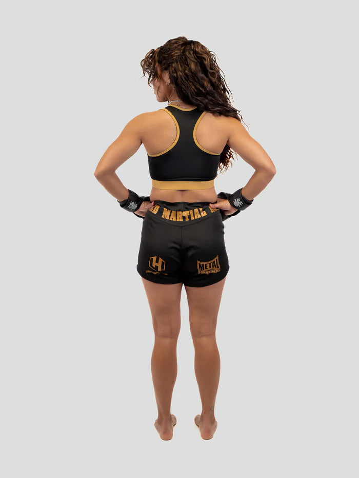 Vista del retro bra sportivo Metal Boxe Hexagon MMA supporto professionale